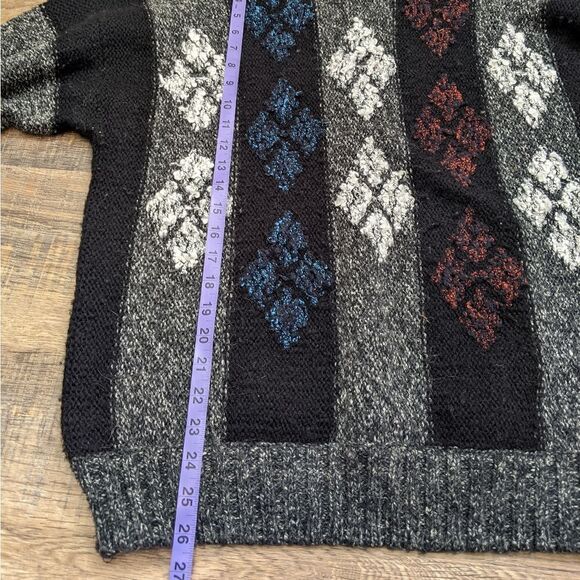 VINTAGE dad grandpa wool blend knit sweater - Picture 8 of 8